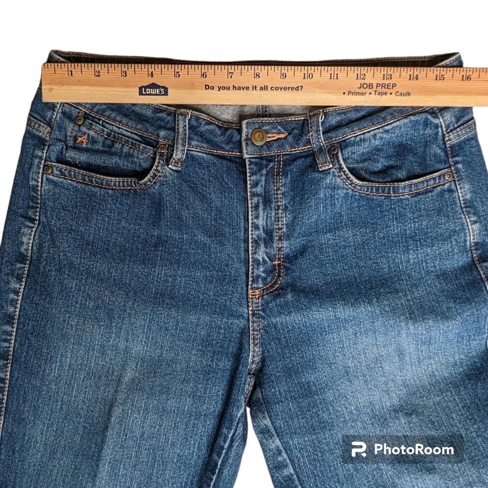 Aura Jeans By Women of Wrangler Women's Sz 10P Blue Zip Fly Short Rise Pants - Picture 8 of 16